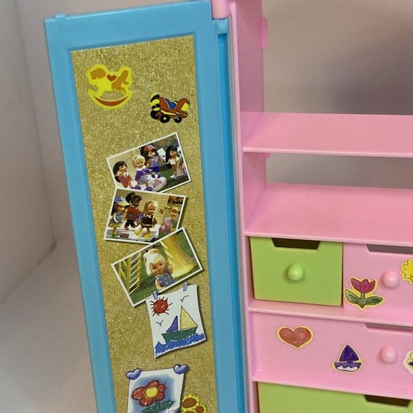 Mattel 2002 Vintage Barbie Baby Sister Kelly Playroom Wardrobe Kitchen Playset - Picture 16 of 16